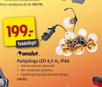 Jula Partyslinga LED 4,5 m, IP44 erbjuda