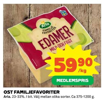 Coop Extra Ost familjefavoriter erbjuda