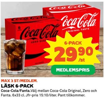 Coop Extra Läsk 6-pack erbjuda