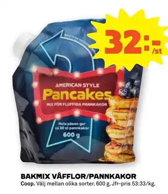 Bakmix våfflor/pannkakor