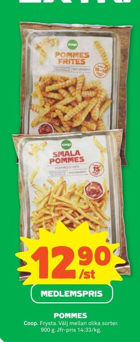 Coop Forum POMMES erbjuda