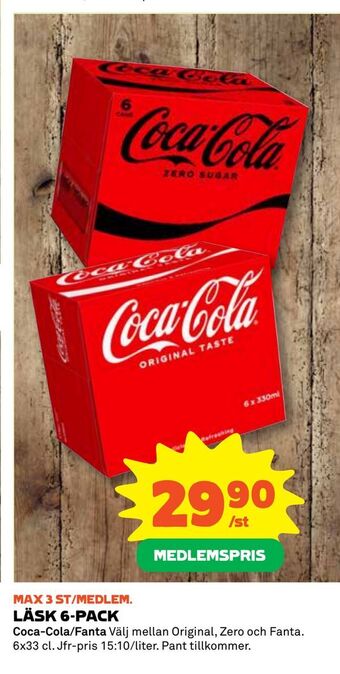 Coop Daglivs Läsk 6-pack erbjuda
