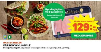 Coop Daglivs Färsk kycklingfilé erbjuda