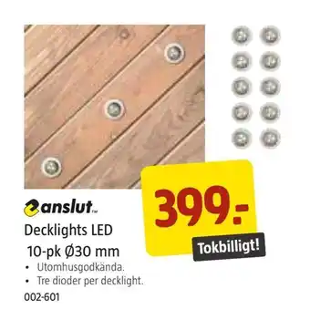 Jula Decklights LED 10-pk Ø30 mm erbjuda