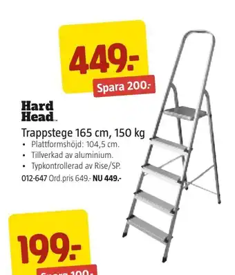 Jula Trappstege 165 cm, 150 kg erbjuda