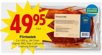 Matöppet Flintastek erbjuda