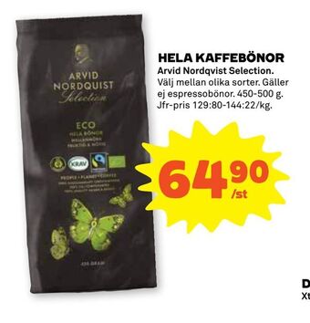 Stora Coop Hela kaffebönor erbjuda