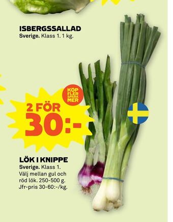 Stora Coop Lök i knippe erbjuda