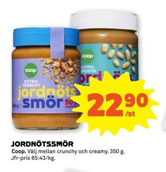 Stora Coop Jordnötssmör erbjuda