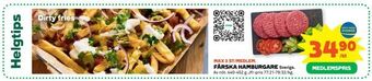 Färska hamburgare