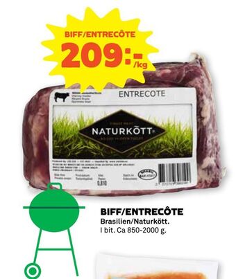 Stora Coop Biff/entrecôte erbjuda