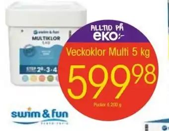 EKO SWIM & FUN veckoklor multi 5 kg erbjuda