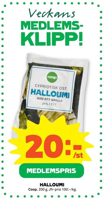 Stora Coop Halloumi erbjuda