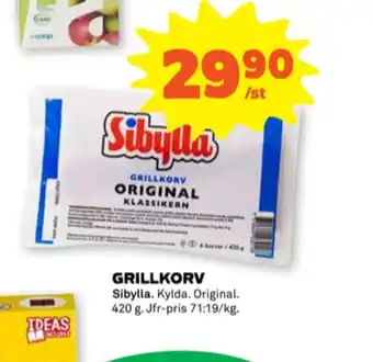 Sibylla grillkorv