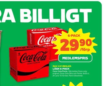 Stora Coop Coca cola läskedryck erbjuda