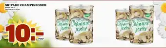 Din Mat Skivade champinjoner erbjuda