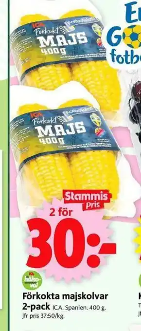 ICA Supermarket Förkokta majskolvar erbjuda