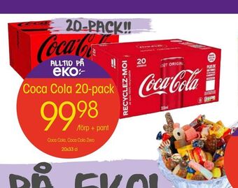 EKO Coca Cola 20-pack erbjuda