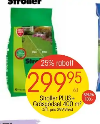 EKO Stroller PLUS+ Gräsgödsel 400 m2 erbjuda