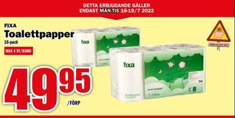 Matdax Toalettpapper erbjuda