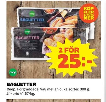 Coop Baguetter erbjuda