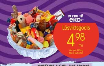 EKO Lösviktsgodis erbjuda