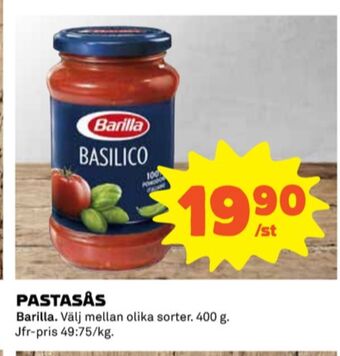 Coop Barilla pastasås erbjuda