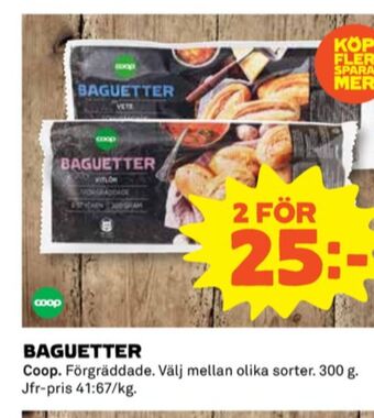Coop Coop baguetter erbjuda