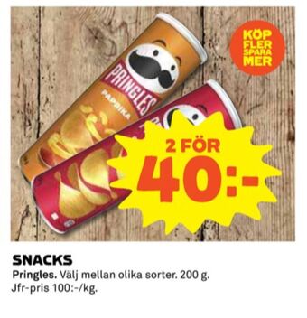 Coop Pringles chips erbjuda