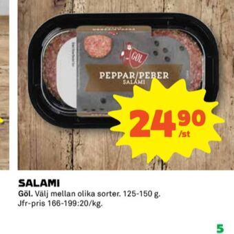 Coop Gøl salami erbjuda