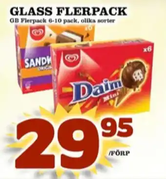 Matdax Gb daim glasstrutar erbjuda