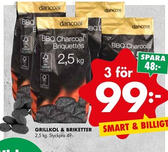 ÖoB Grillkol & Briketter erbjuda