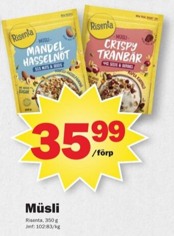 Pekås Risenta müsli erbjuda