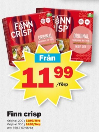 Pekås Finn crisp knäckebröd erbjuda