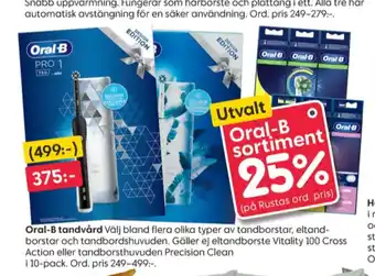 Rusta Braun oral-b erbjuda