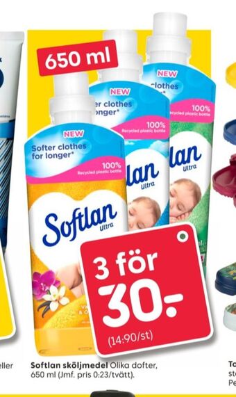 Rusta Softlan sköljmedel erbjuda