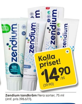 Rusta Zendium tandkräm erbjuda