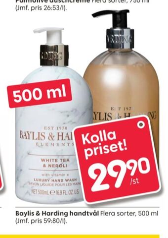 Rusta Baylis & harding tvål flytande erbjuda