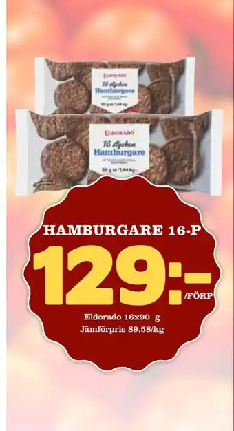 Nya Pulsen Hamburgare 16-p erbjuda