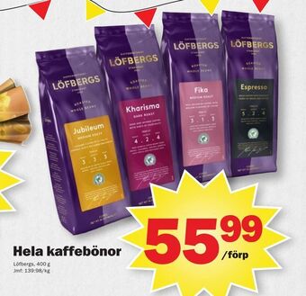 Pekås Hela kaffebönor erbjuda
