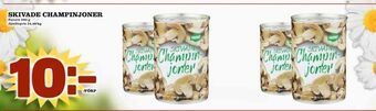 Supergrossen Skivade champinjoner erbjuda