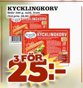 Supergrossen Kycklingkorv erbjuda