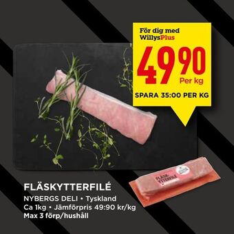 Willys Fläskytterfilé erbjuda