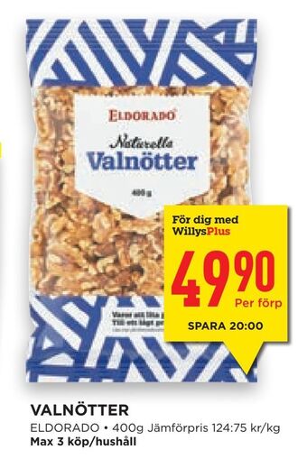 Willys Hemma Valnötter erbjuda