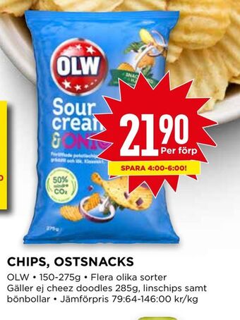 Willys Chips, ostsnacks erbjuda