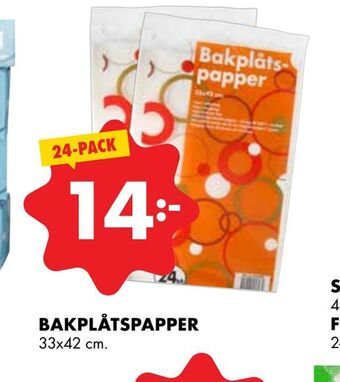 ÖoB Bakplåtspapper erbjuda
