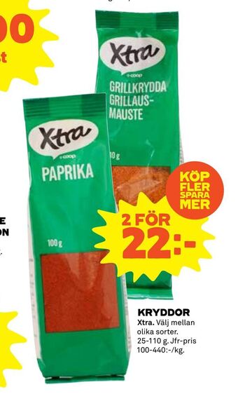 Coop Kryddor erbjuda
