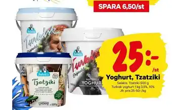 City Gross Yoghurt, Tzatziki erbjuda