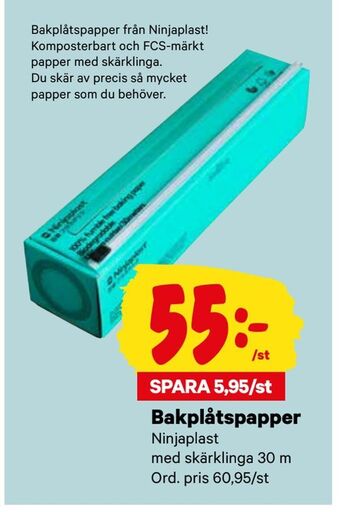 City Gross Bakplåtspapper erbjuda