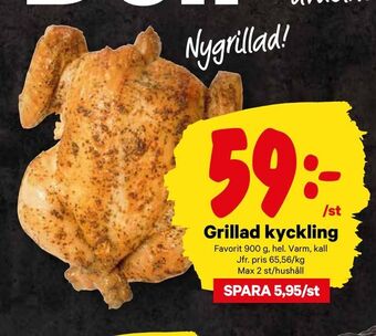 City Gross Grillad kyckling erbjuda
